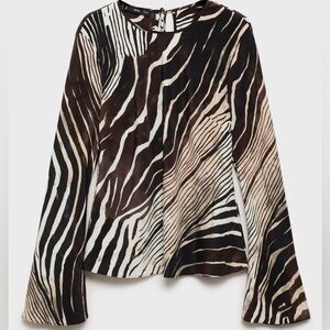 Zebra Blouse Mango